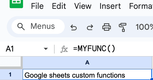 MYFUNC()